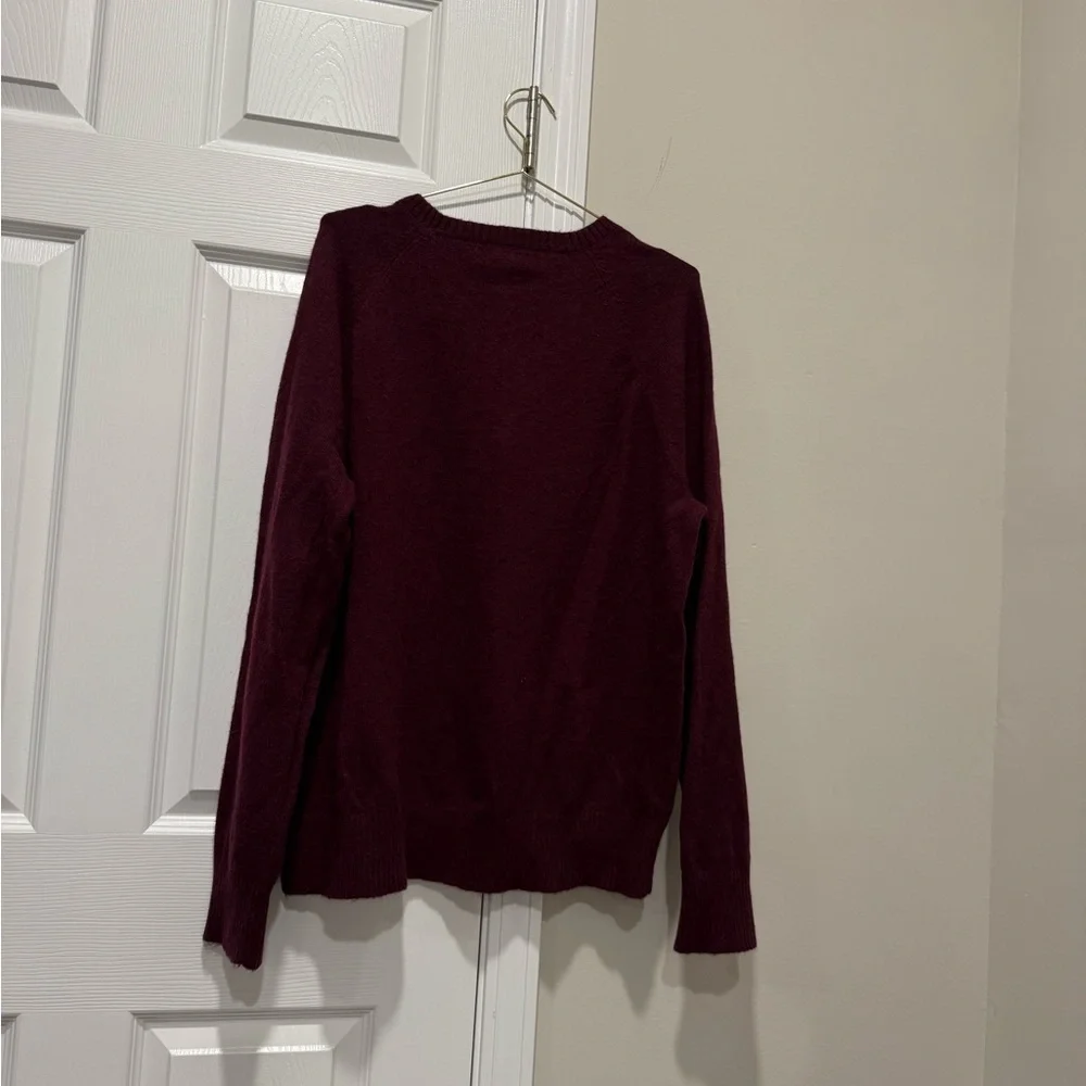 J. Crew Mercantile burgundy Wool Blend Men's Crewneck Sweater XL